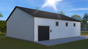 Expansive Detached Garage with Workshop and Spacious Side Porch