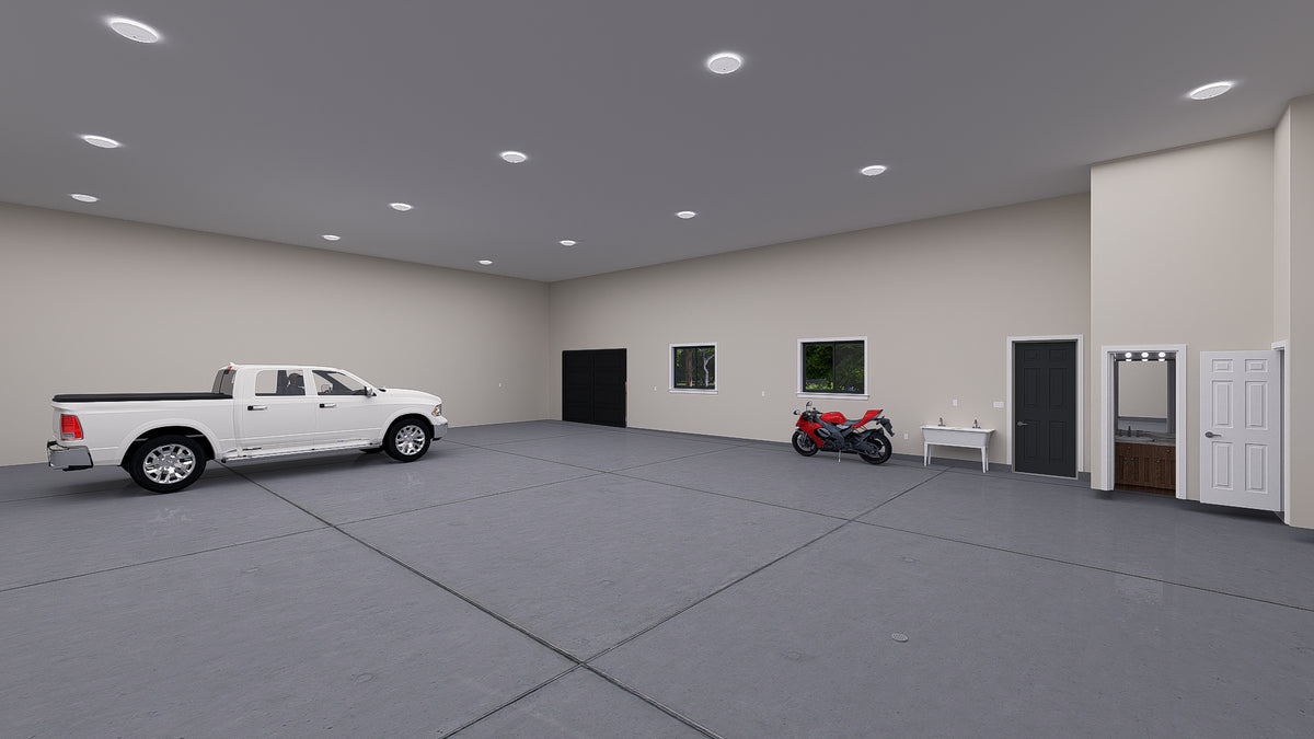 Expansive Detached Garage with Workshop and Spacious Side Porch