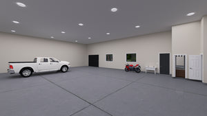 Expansive Detached Garage with Workshop and Spacious Side Porch