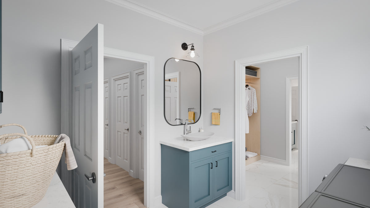AJ7679-A Modern Farmhouse Laundry, 4 Bedrooms, 3.5 Bathrooms | Plan 1011 