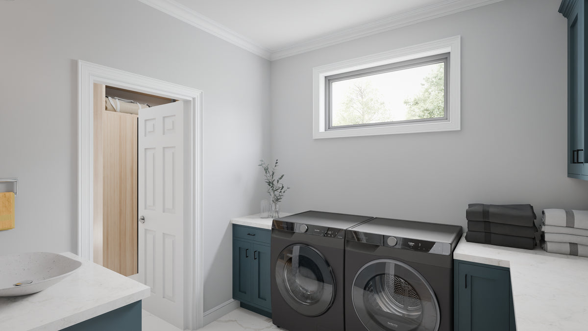 AJ7679-A Modern Farmhouse Laundry, 4 Bedrooms, 3.5 Bathrooms | Plan 1011 