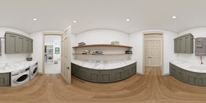 AJ7855-A Modern Farmhouse Laundry Panorama, 2 to 3 Bedrooms, 2.5 Bathrooms | Plan VD1066