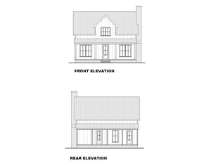 Charming 3-Bedroom Home Plan with Loft and Rear Porch