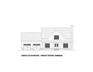 AN7747-A Modern Farmhouse Front Elevation, 3 Bedrooms, 3.5 Bathrooms | Laura-5G 