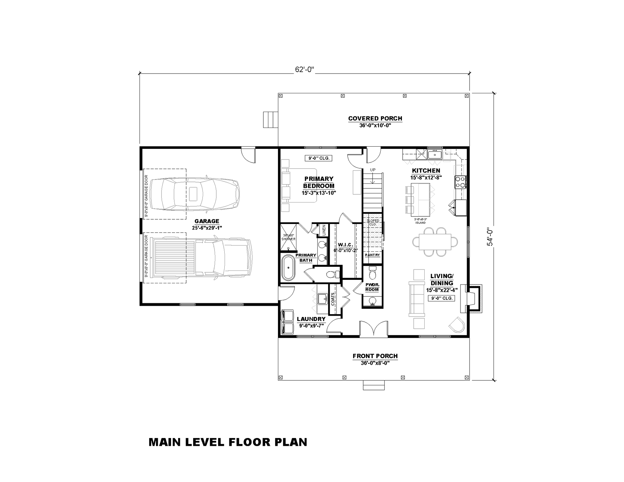 AN7747-A Modern Farmhouse First Floor Plan, 3 Bedrooms, 3.5 Bathrooms | Laura-5G 