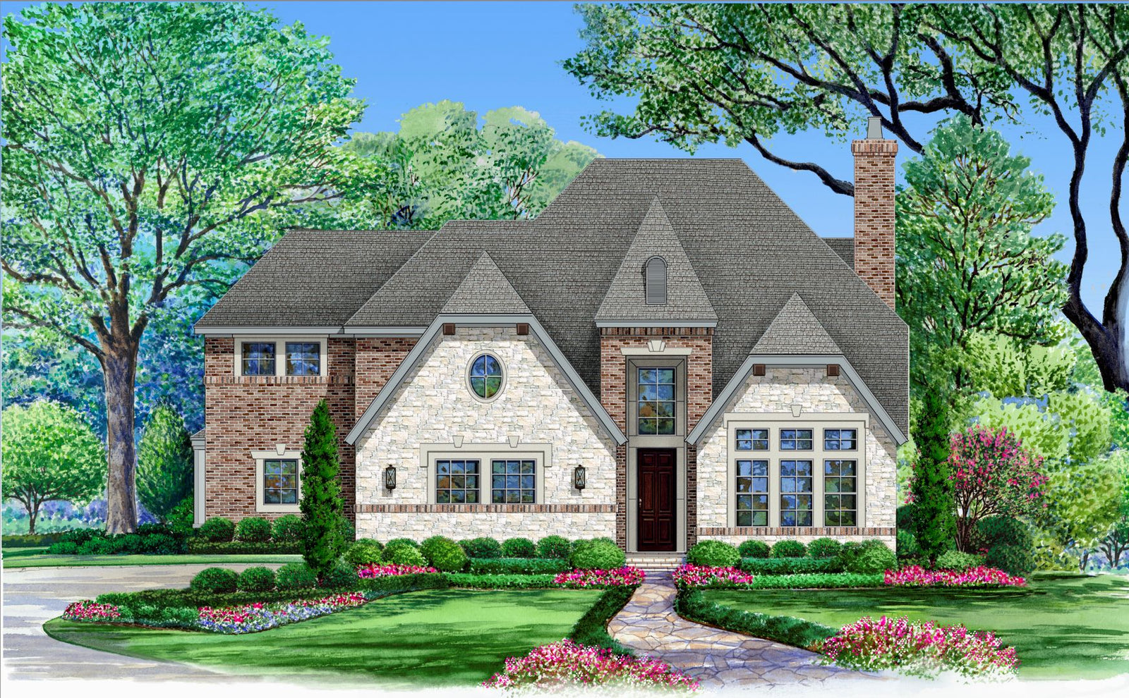 F8060-A European House, 4 Bedrooms, 4.5 Bathrooms | Lexington Ridge Exterior