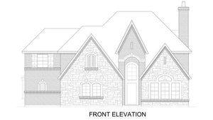 F8058-A European House, 4 Bedrooms, 4.5 Bathrooms | Lexington Valley Front Elevation