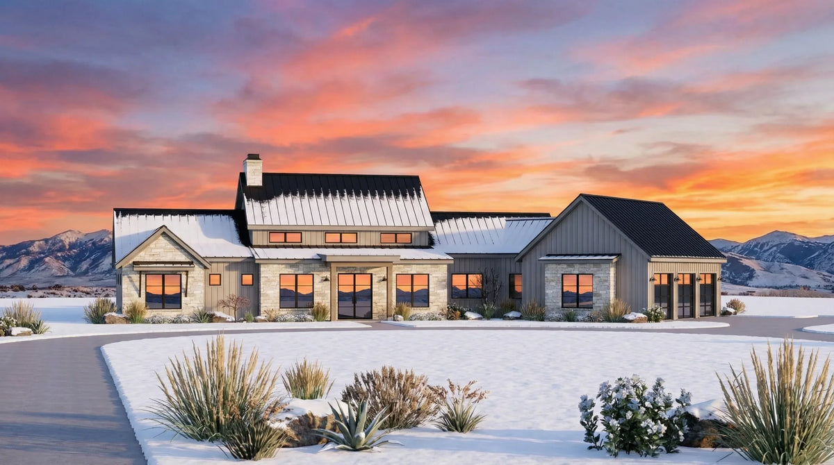 R2679-A Glen House Plan | 4 Bedrooms, 4.5 Bathrooms Exterior-3