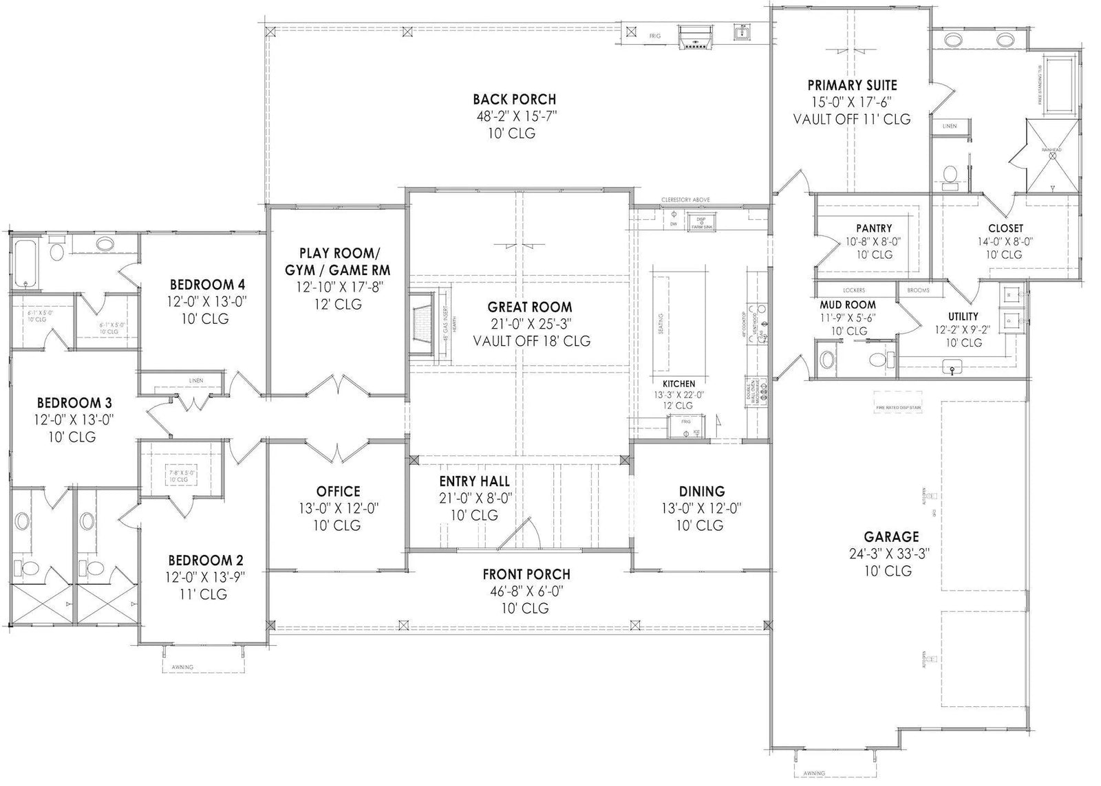 Hugh House Plan - Archival Designs House Plans