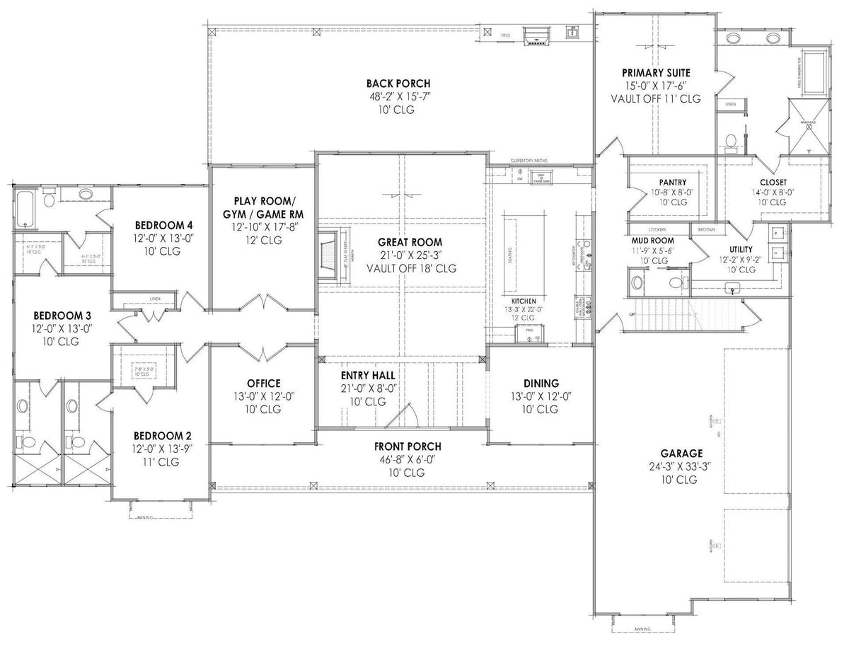 Gareth House Plan - Archival Designs House Plans, floor plan