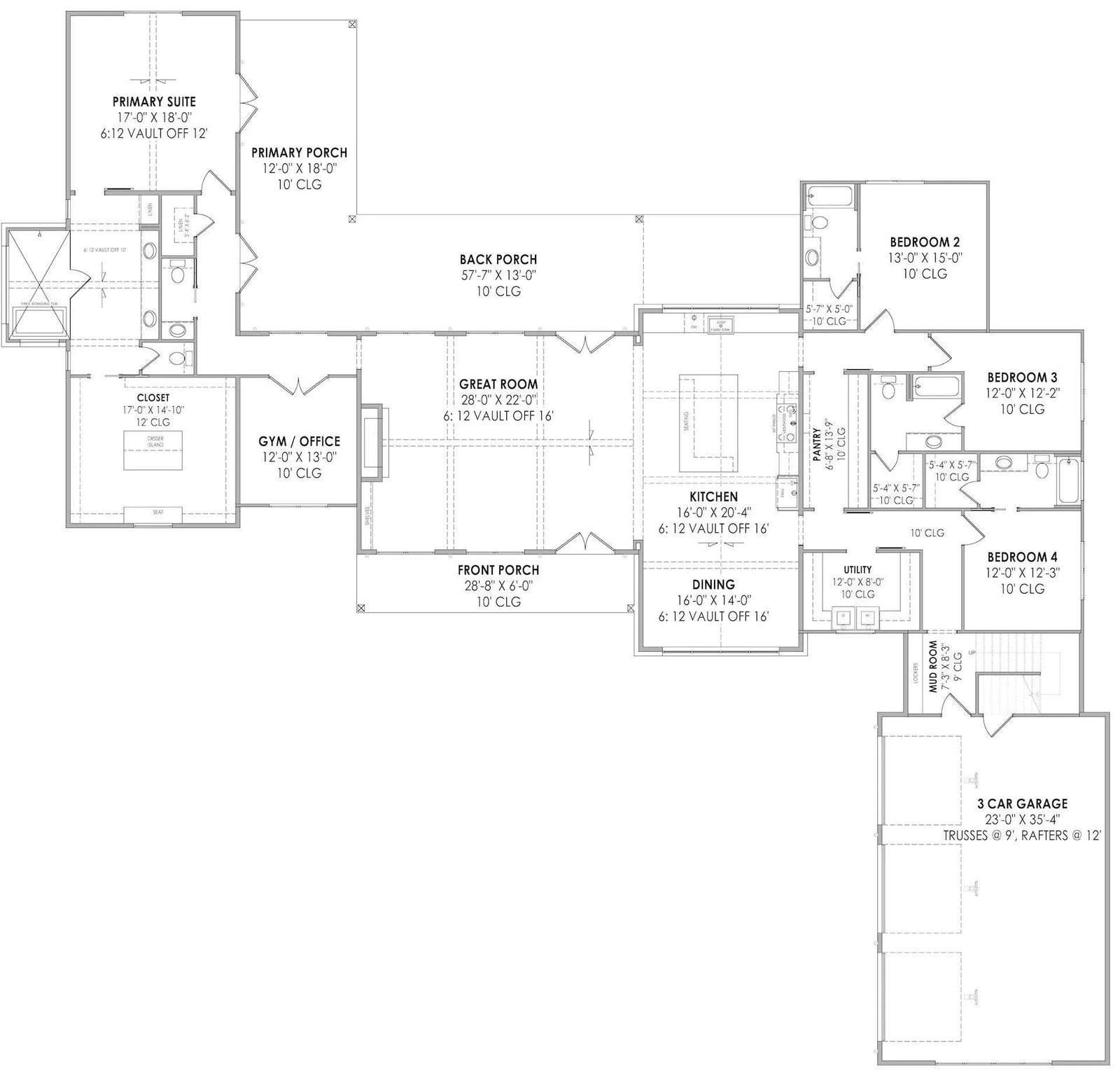 Stafford House Plan - Archival Designs House Plans