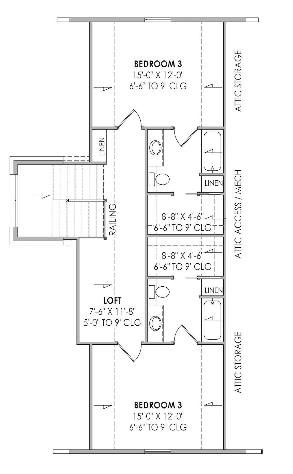 Stuart House Plan - Archival Designs House Plans, floor plan