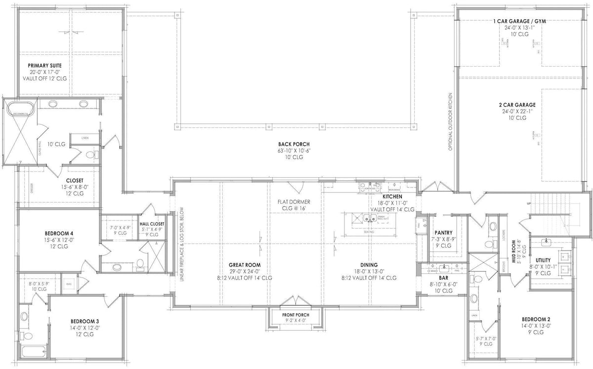 Stephenson House Plan - Archival Designs House Plans, floor plan