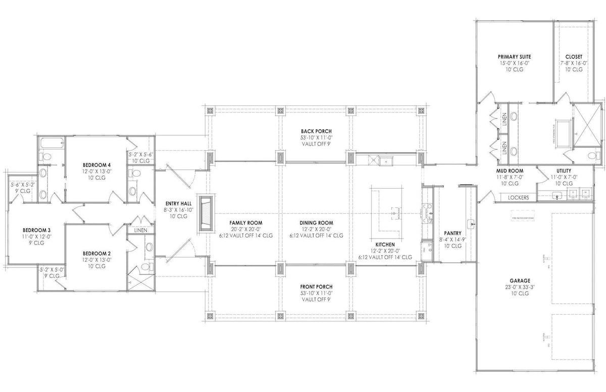 Winterton House Plan - Archival Designs House Plans, floor plan