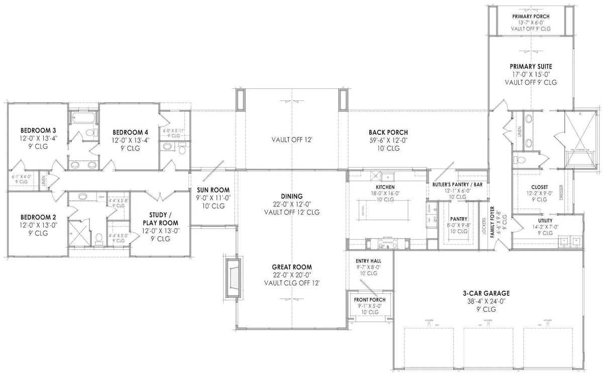 Kimberley House Plan - Archival Designs House Plans, floor plan