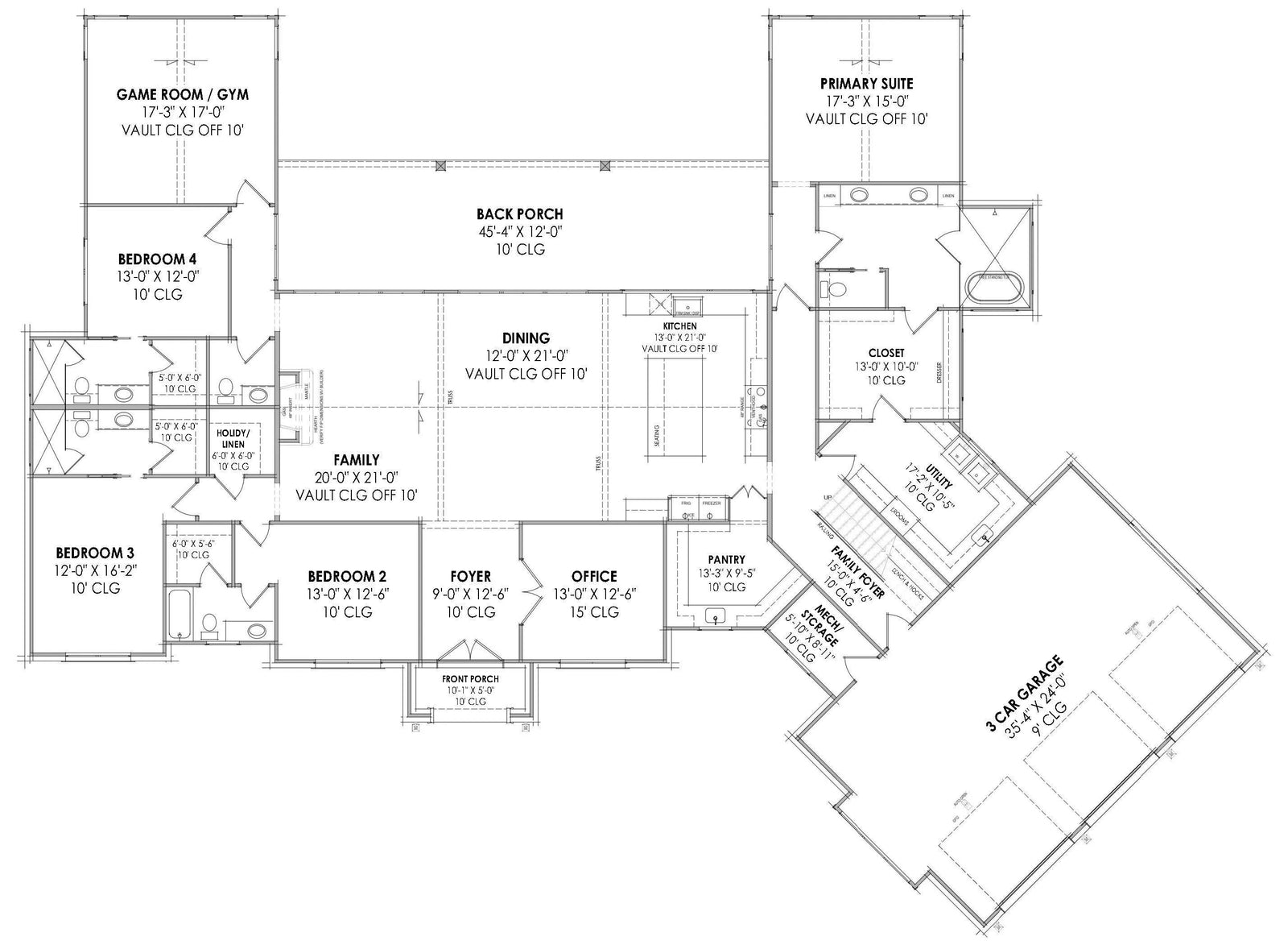 Wingfield House Plan - Archival Designs House Plans