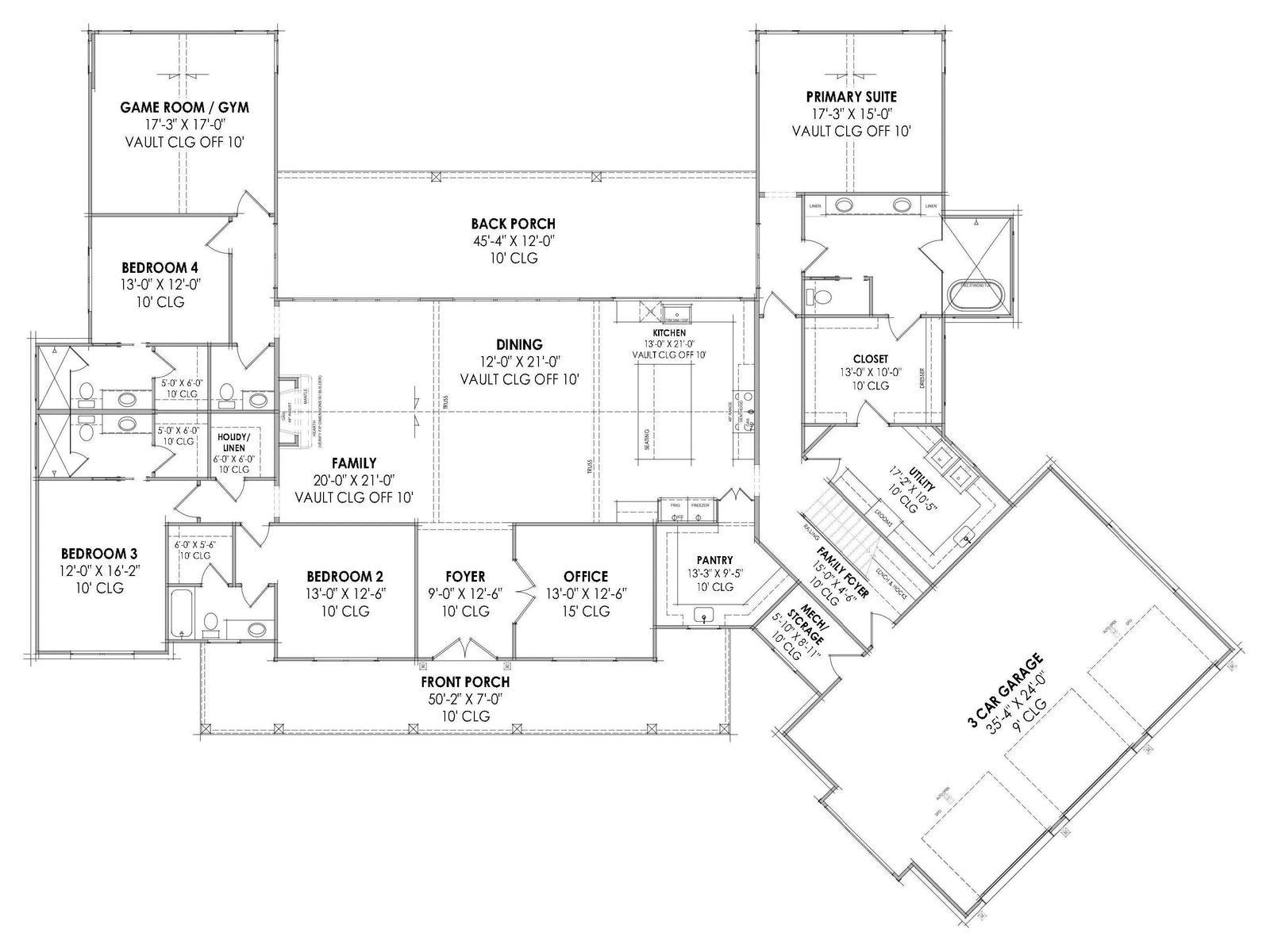 Cloverdale House Plan - Archival Designs House Plans