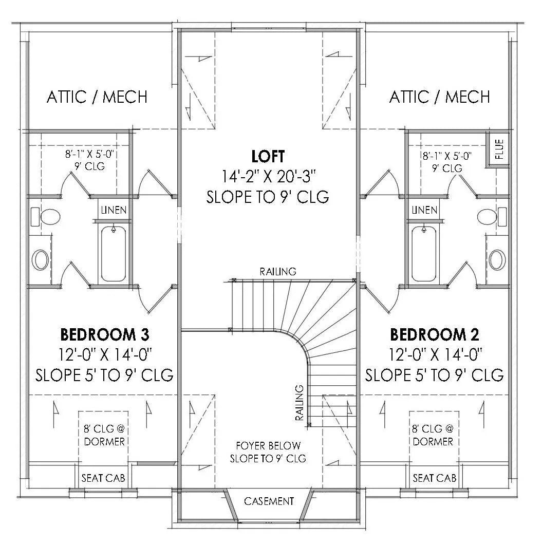 Preston House Plan - Archival Designs House Plans