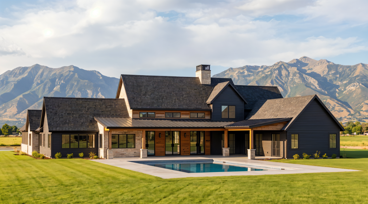 R7483-A Hill Country House, 4 Bed, 4.5 Bath | Plan LG184 Exterior-2