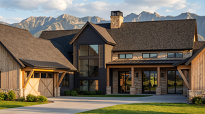 R7483-A Hill Country House, 4 Bed, 4.5 Bath | Plan LG184 Exterior-7