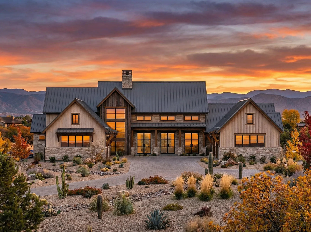R7483-A Hill Country House, 4 Bed, 4.5 Bath | Plan LG184 Exterior-10