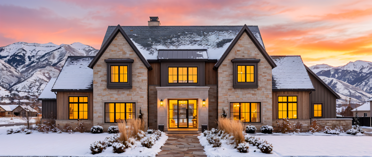 R7485-A Contemporary House, 4 Bed, 4.5 Bath | Plan LG185 Exterior-3