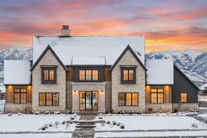 R7485-A Contemporary House, 4 Bed, 4.5 Bath | Plan LG185 Exterior-5