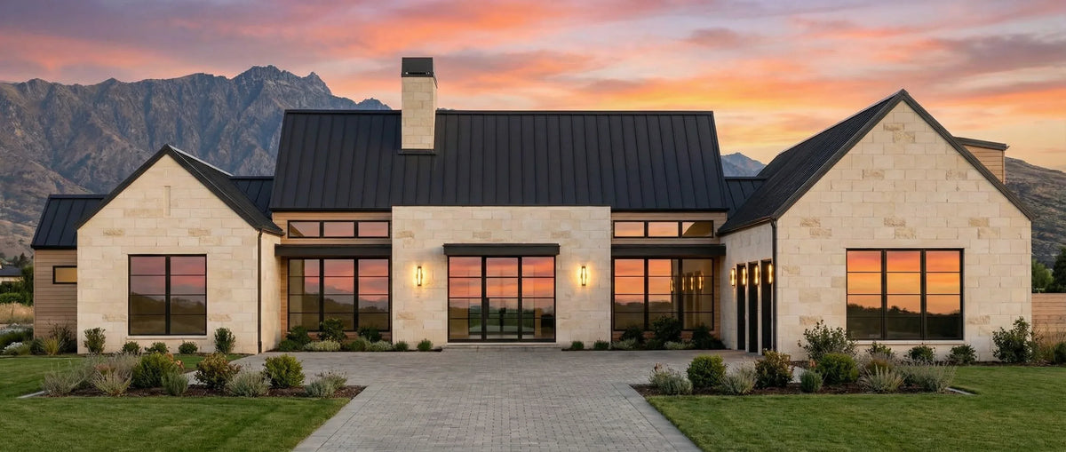 R7573-A Transitional House, 4 Bedrooms, 4.5 Bathrooms | Plan LG186 Exterior-5