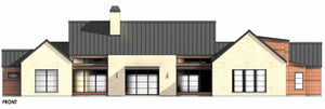 R7573-A Transitional House Front, 4 Bedrooms, 4.5 Bathrooms | Plan LG186 