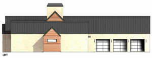 R7573-A Transitional House Left, 4 Bedrooms, 4.5 Bathrooms | Plan LG186 