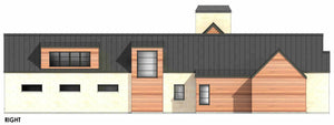 R7573-A Transitional House Right, 4 Bedrooms, 4.5 Bathrooms | Plan LG186 