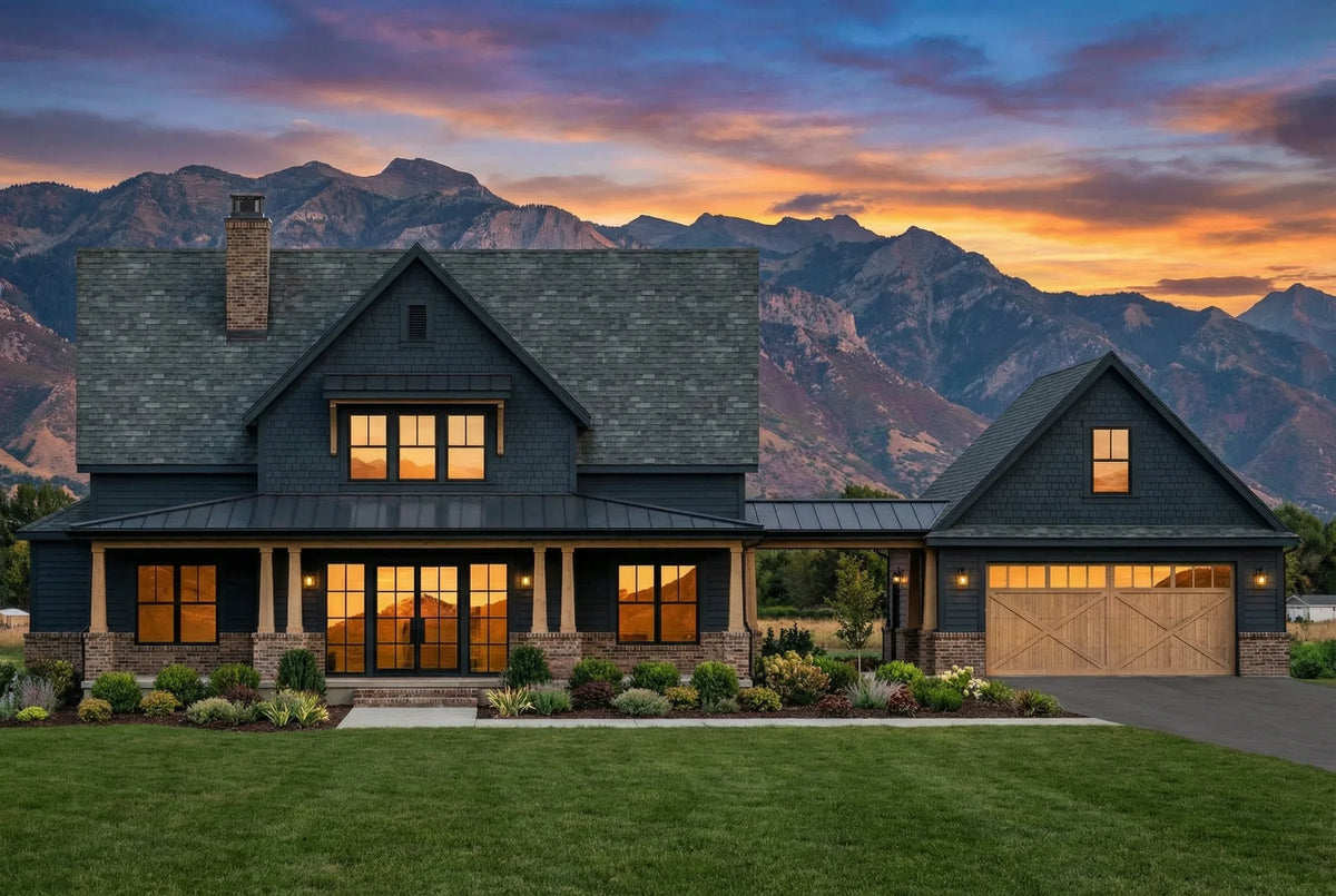 R7574-A Modern Farmhouse, Bedrooms, 3.5 Bathrooms | Plan LG187 Exterior-8