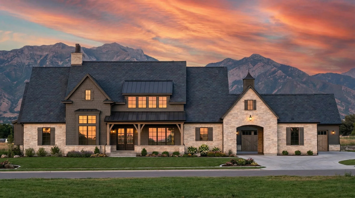 R7575-A Farmhouse House, 5 Bedrooms, 5.5 Bathrooms | Plan LG188 Exterior-5