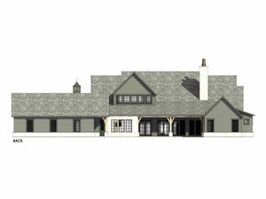 R7575-A Farmhouse House Back, 5 Bedrooms, 5.5 Bathrooms | Plan LG188 