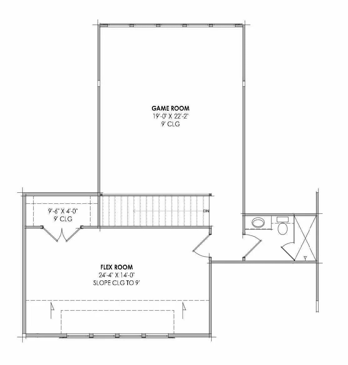 R7575-A Farmhouse House Second Floor Plan, 5 Bedrooms, 5.5 Bathrooms | Plan LG188 