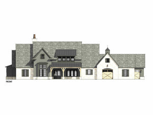 R7575-A Farmhouse House Front, 5 Bedrooms, 5.5 Bathrooms | Plan LG188 