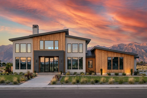 R8383-A Contemporary Mountain House, 5 Bedrooms, 5.5 Bathrooms | LG192 House Plan Exterior