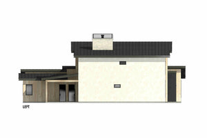 R8383-A Contemporary Mountain House, 5 Bedrooms, 5.5 Bathrooms | LG192 House Plan Left