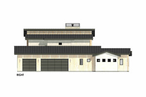 R8383-A Contemporary Mountain House, 5 Bedrooms, 5.5 Bathrooms | LG192 House Plan Right