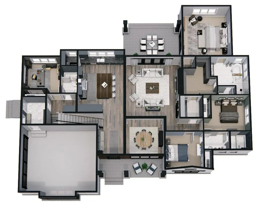 Lafayette House Plan - Archival Designs House Plans, floor plan