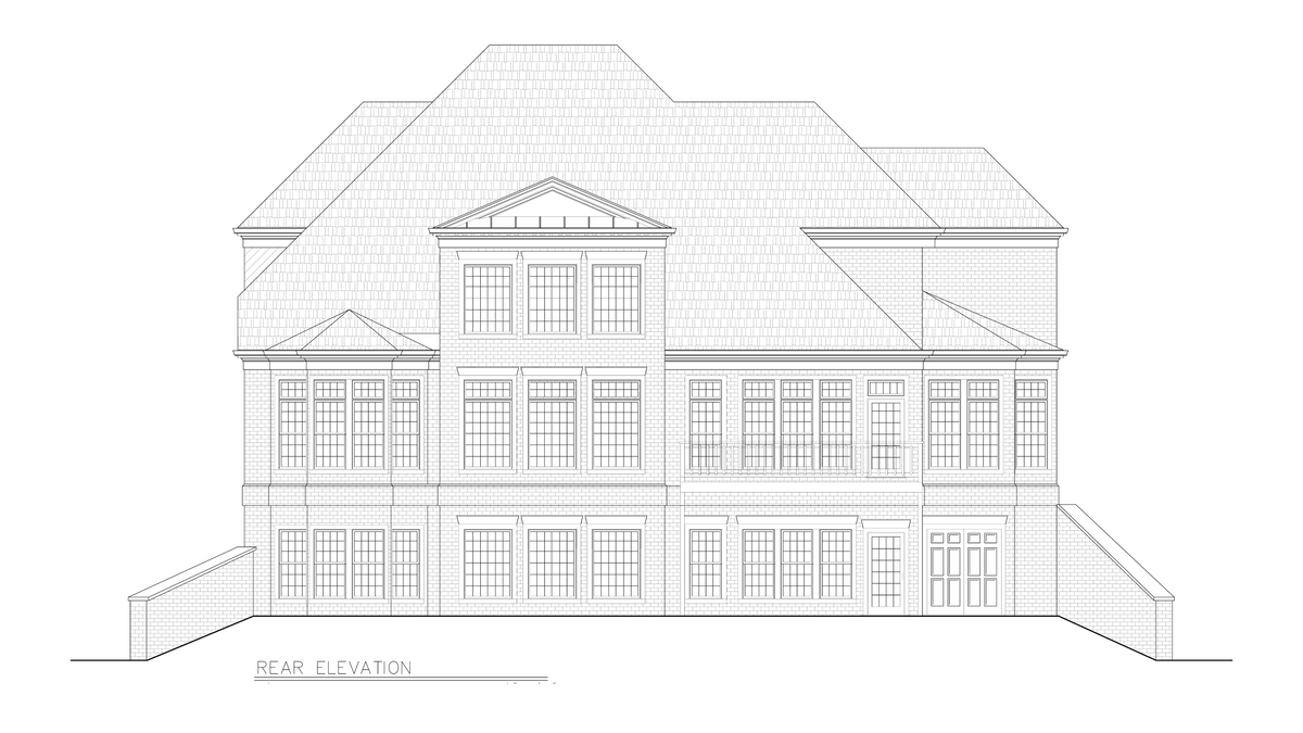 A258-A Lambay Manor House Rear Elevation