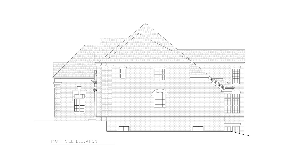 A258-A Lambay Manor House Right Elevation