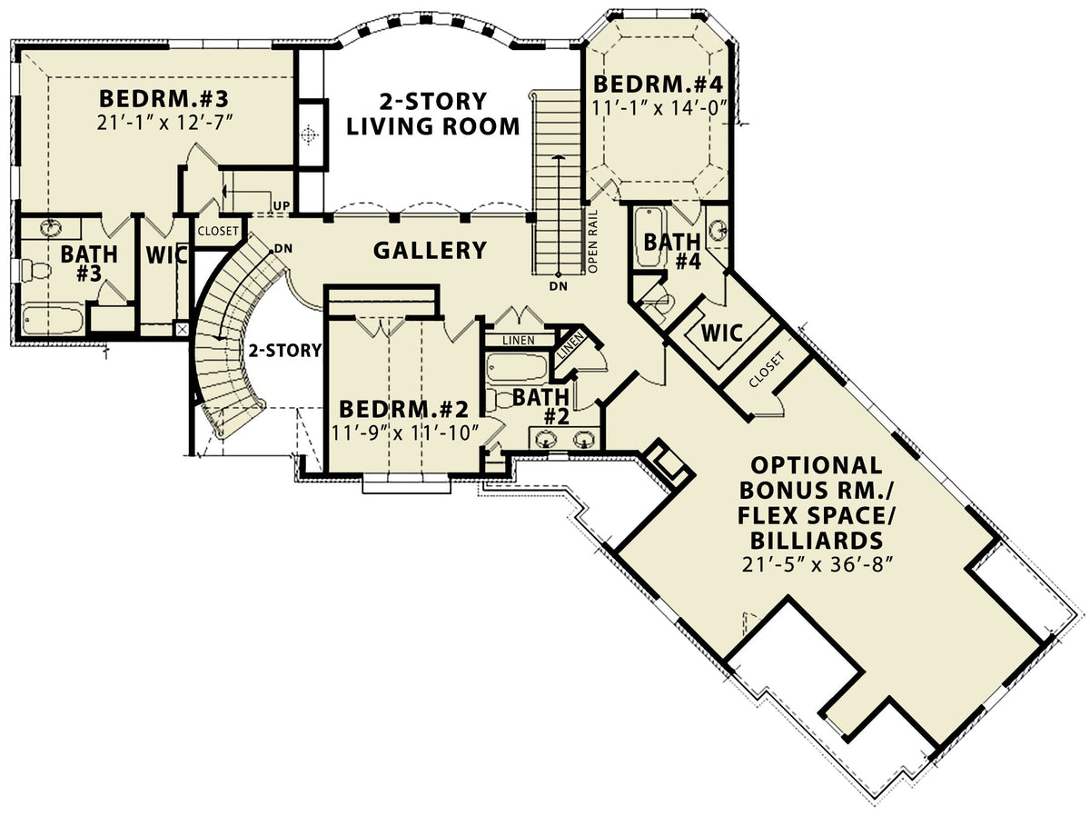 Lansdale Manor House - Second Floor Plan