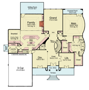 Latrobe House Plan - Archival Designs House Plans, floor plan