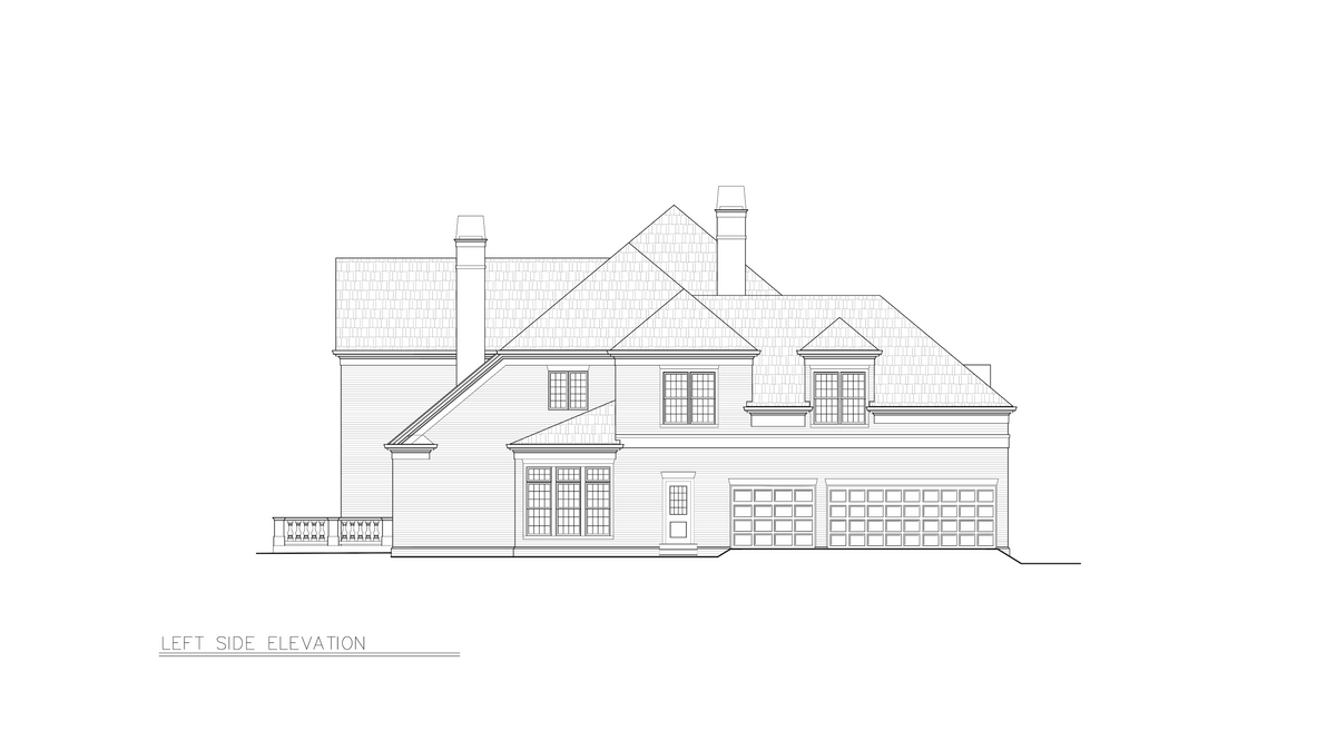 A260-A Latrobe House Left Elevation