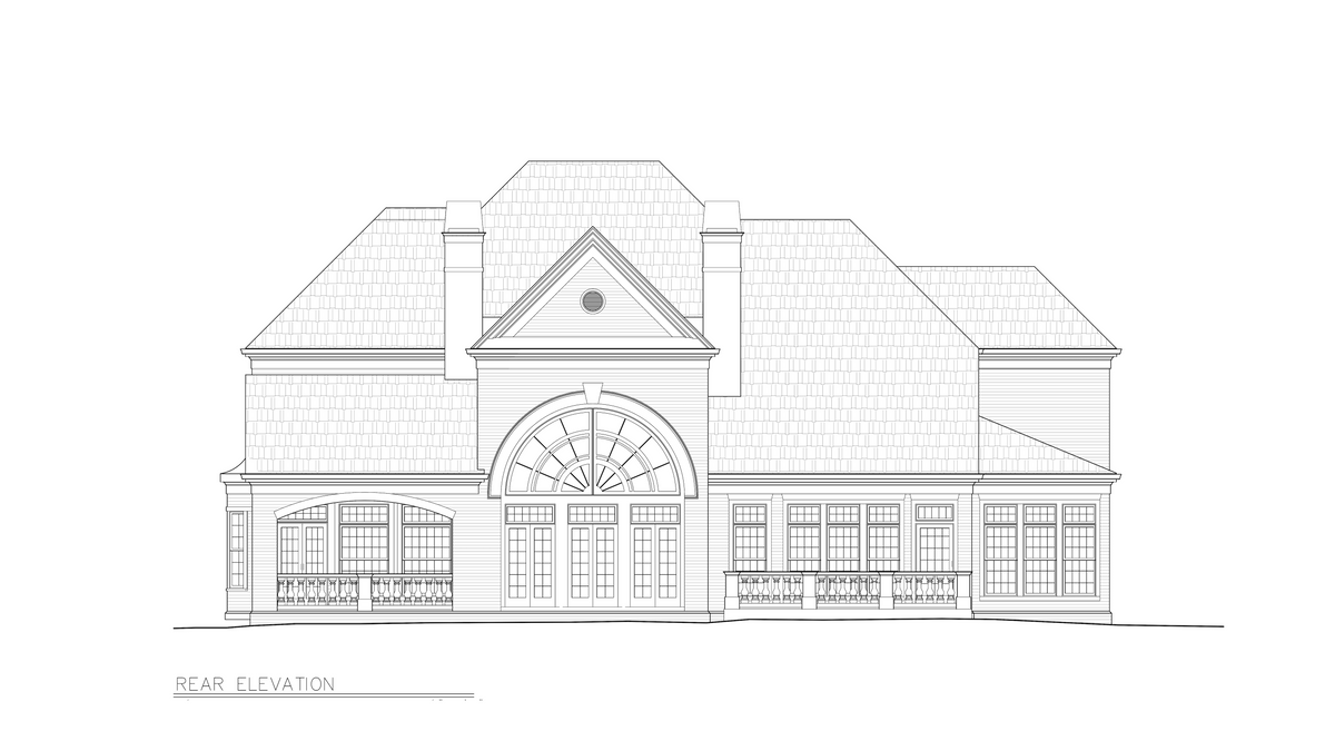 A260-A Latrobe House Rear Elevation