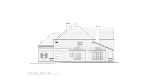 A260-A Latrobe House Right Elevation