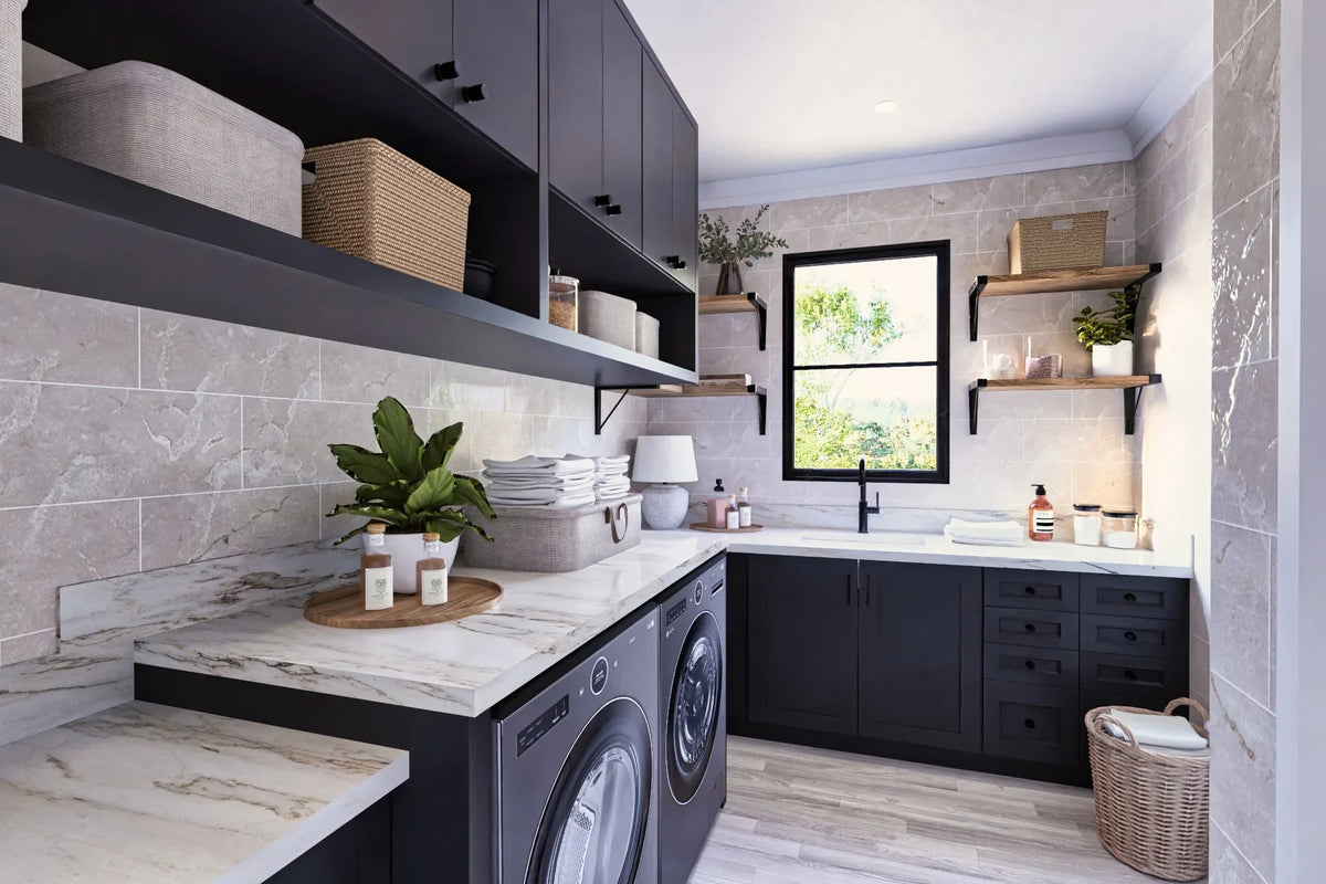 A7572-A Modern Farmhouse Laundry, 3 Bedrooms, 3.5 Bathrooms | Sweet Maple House