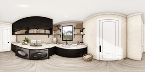 A7572-A Modern Farmhouse Laundry Panorama, 3 Bedrooms, 3.5 Bathrooms | Sweet Maple House