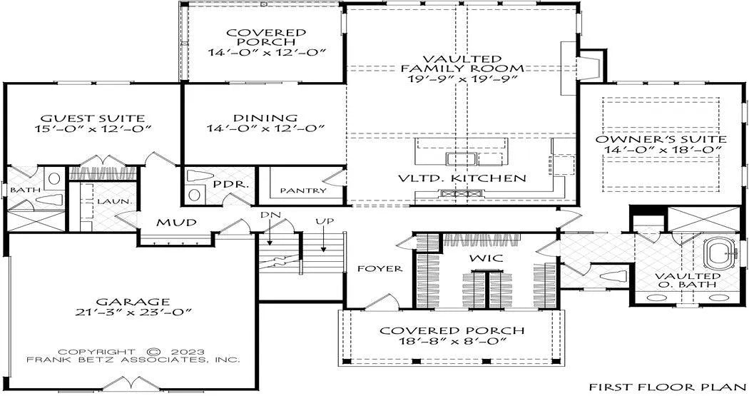 Lenox Park - Archival Designs House Plans, floor plan